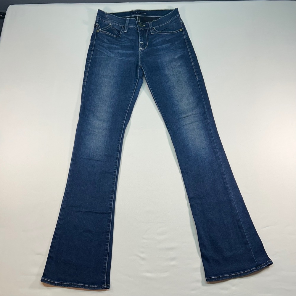 Rock & Republic Kasandra Bootcut Jeans Dark Wash Embroidered Size 6M R010352